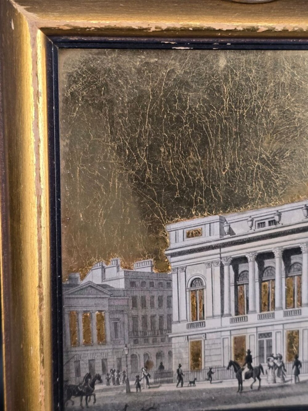 Vintage 1950's Sungott Art Studios Framed Decoupage Artwork With Gold Leaf READ - Picture 9 of 14